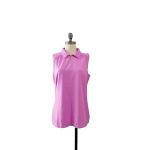 Lija Size M Medium Keyhole Sleeveless Sporty Athletic Top